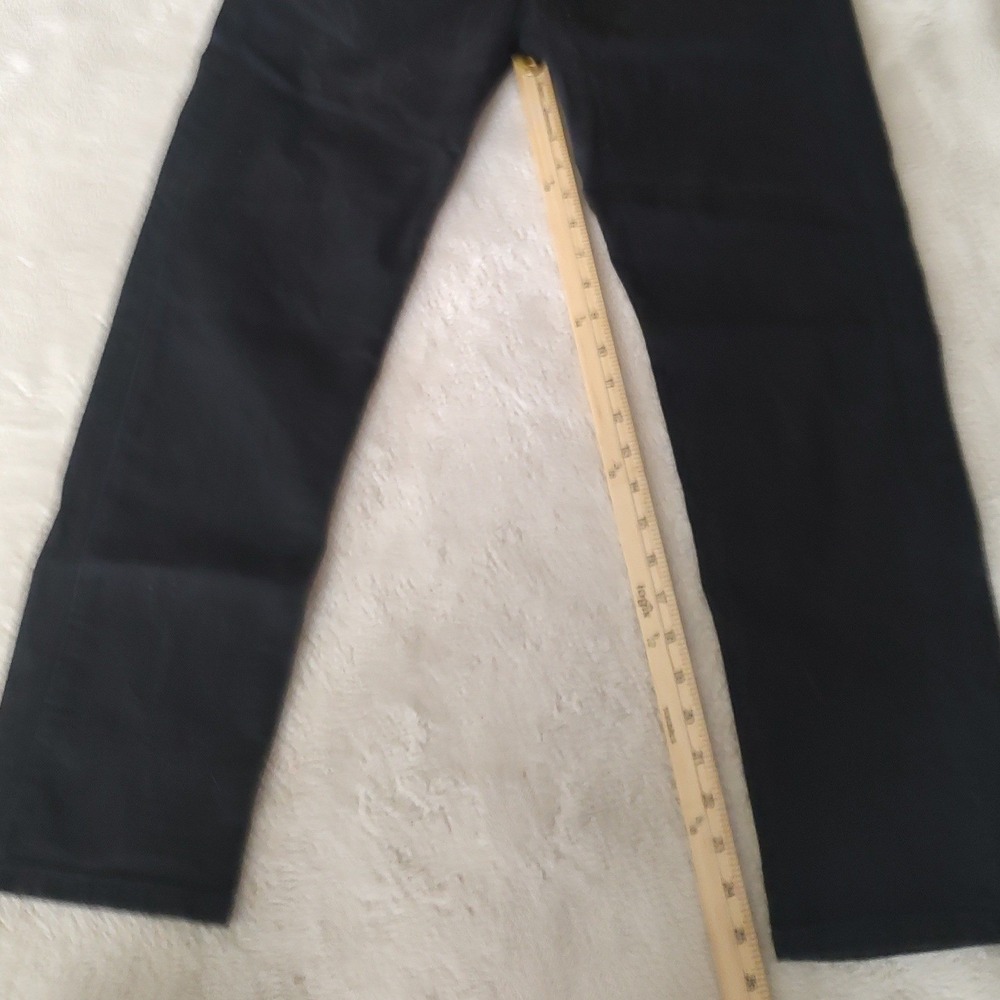 Levi's 502 Regular Taper Jeans Mens 32x29 Black Excellent Tapered Denim Pants